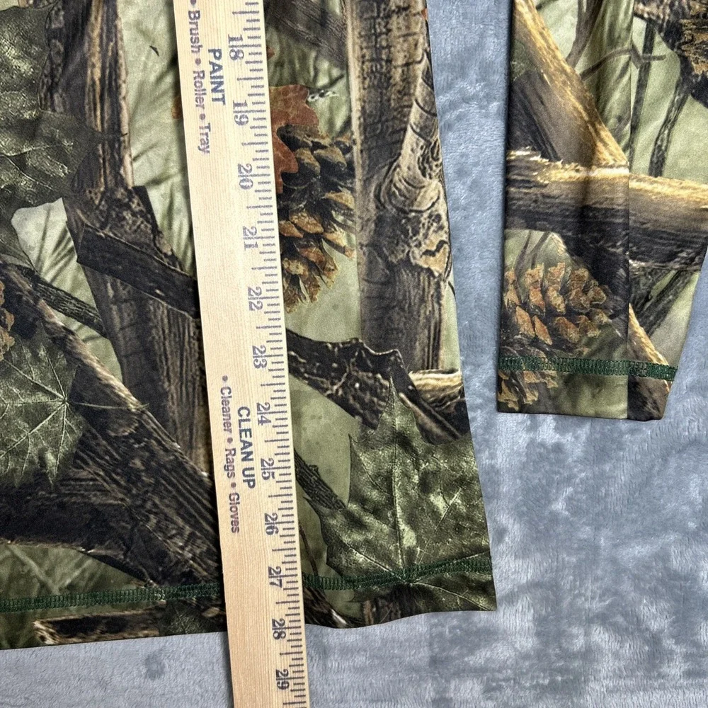 NFL Team Apparel TX3 cool Shirt Mens Large Camo 1/4‎ Zip Green Bay Packers
